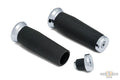 Thresher Open Ends Grips Chrome 7/8" Cable operated Throttle By Wire For Harley-Davidson