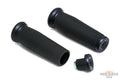 Thresher Open Ends Grips Black 7/8" Satin Cable operated Throttle By Wire For Harley-Davidson