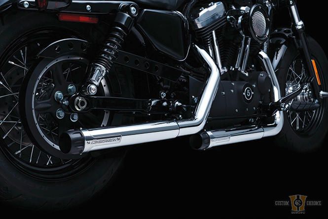 2,5" Maverick Slip-On Muffler Chrome For Harley-Davidson