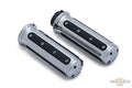 Heavy Industry Grips Black Chrome 1" Cable operated For Harley-Davidson