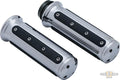 Heavy Industry Grips Black Chrome 1" Throttle By Wire For Harley-Davidson