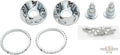 Transformer Grip End Caps Chrome For Harley-Davidson