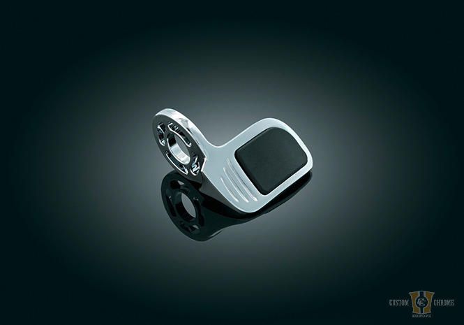 Contoured Iso Throttle Boss Chrome For Harley-Davidson