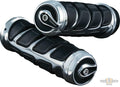 Kinetic Grips Chrome 7/8" Throttle By Wire For Harley-Davidson