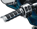 ISO Heated Grips Chrome 1" Throttle By Wire For Harley-Davidson