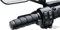 ISO Heated Grips Black 1" Gloss Dual Cable For Harley-Davidson