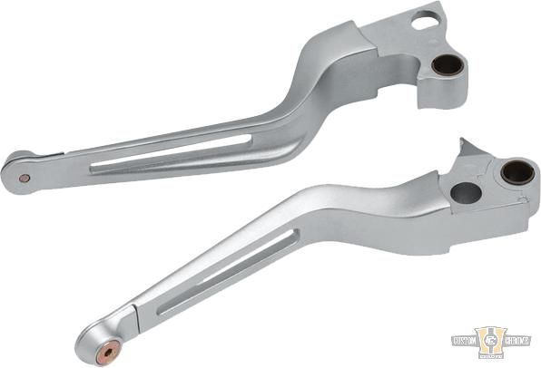 Dillinger Levers Silver For Harley-Davidson