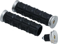 Dillinger Open Ends Grips Silver 7/8" Satin Cable operated Throttle By Wire For Harley-Davidson