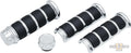 ISO Grip Cover for OEM HD Heat Grip Grips Black Chrome 1" Throttle By Wire For Harley-Davidson