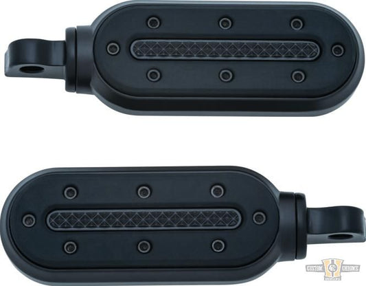 Heavy Duty Pegs Black, Satin For Harley-Davidson