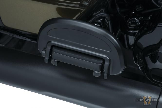 Heavy Industrie Passenger Floorboards Black, Satin For Harley-Davidson