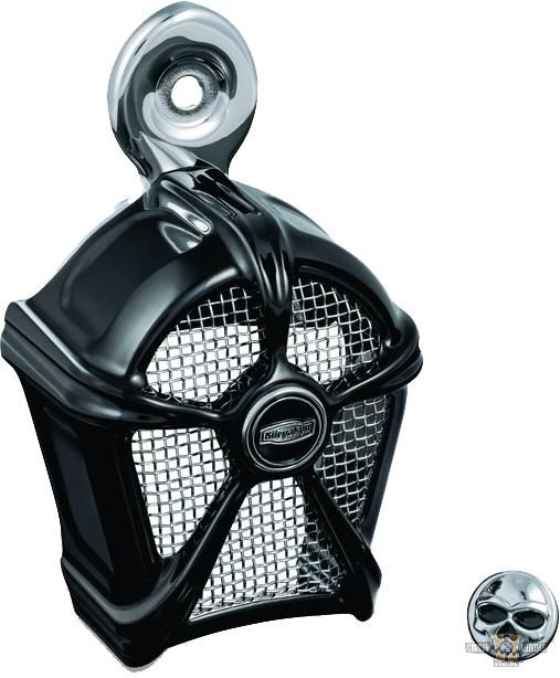 Mach 2 Horn Cover Black Chrome For Harley-Davidson