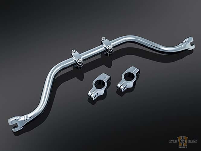 Adjustable Mustache Bar Chrome For Harley-Davidson