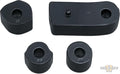 Driver Floorboard Spacers Black, Gloss For Harley-Davidson