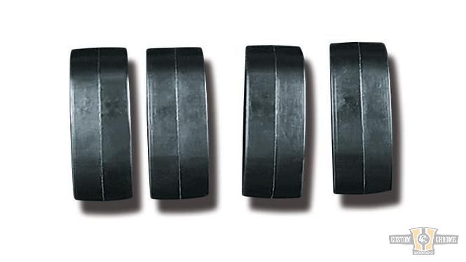 Large ISO & Trident Peg Replacement Rubber Black For Harley-Davidson