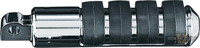 Longhorn Small ISO Pegs with Male Mount Adapter Chrome For Harley-Davidson