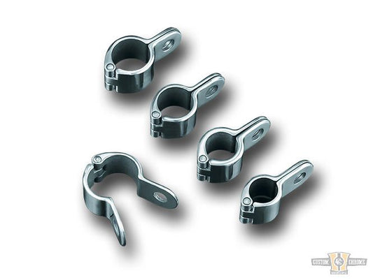 Magnum Quick Clamps Chrome For Harley-Davidson