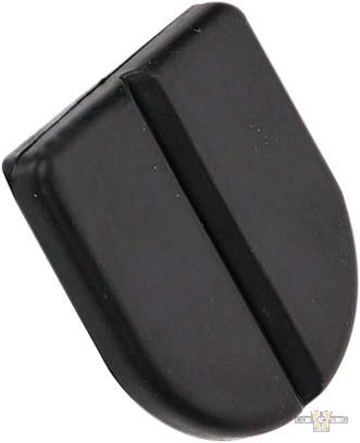 ISO Replacement Pads For Stirrup Heel Rest Black For Harley-Davidson