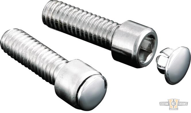 Hot Spots Custom Bolt End Plug Chrome For Harley-Davidson