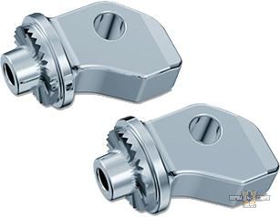 Splined Peg Adapters Chrome For Harley-Davidson