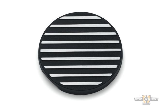 Finned Starter End Accent Black For Harley-Davidson