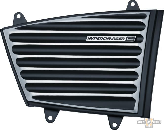 Hypercharger ES Classic Air Cleaner Faceplate Black Chrome For Harley-Davidson