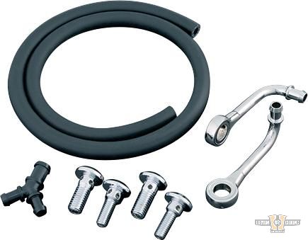 Long Leg Bluegrass Breather Kit Chrome For Harley-Davidson