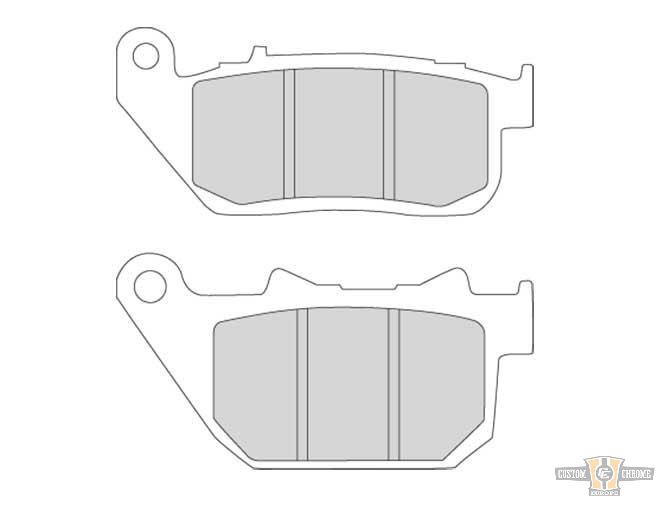 Organic Replacement Brake Pads For Harley-Davidson