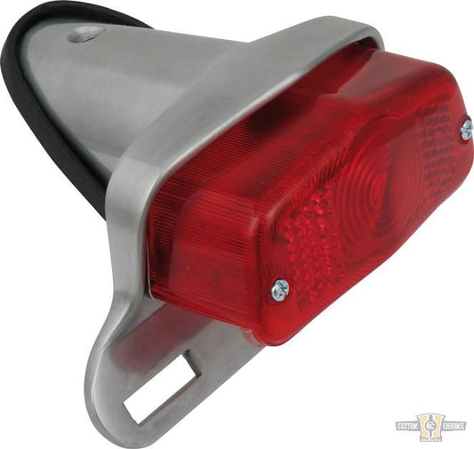 Lucas Taillight with License Plate Bracket Dual Filament For Harley-Davidson