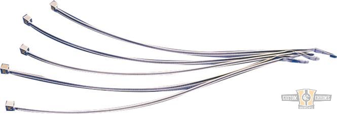 300 mm Chrome Cable Ties For Harley-Davidson