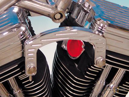 Grooved Breather Kit Chrome For Harley-Davidson