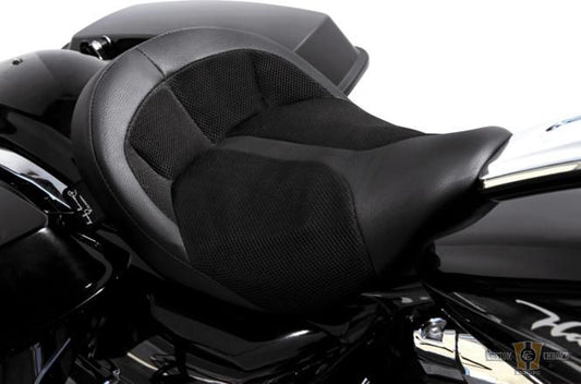 BIGIST Solo Air-2 Seat Black For Harley-Davidson