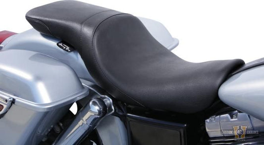 LOWIST 2-UP Vinyl Seat Black Vinyl For Harley-Davidson