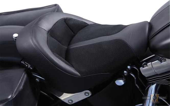 BIGIST Solo Air-2 Seat Black For Harley-Davidson