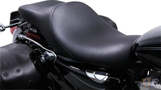 LOWIST 2-UP Vinyl Seat Black Vinyl For Harley-Davidson