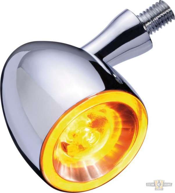 Bullet 1000 Extreme LED Turn Signal Chrome Clear LED For Harley-Davidson