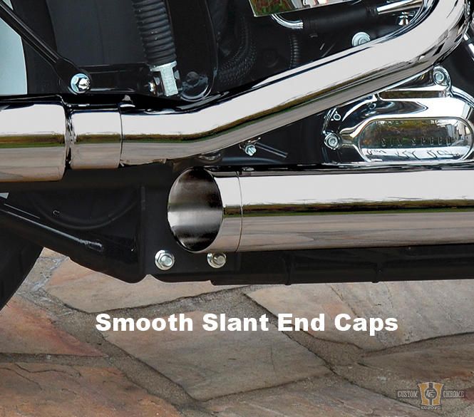 Gun Smooth Slip On Mufflers Show Chrome For Harley-Davidson