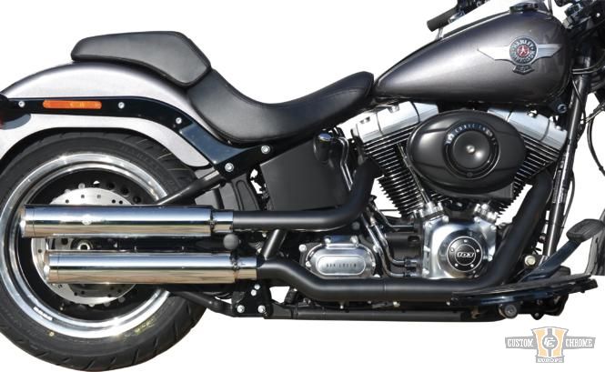 Gun Smooth Slip On Mufflers Polished For Harley-Davidson