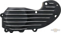 Ribster Iron Cam Cover Black Cut Satin For Harley-Davidson