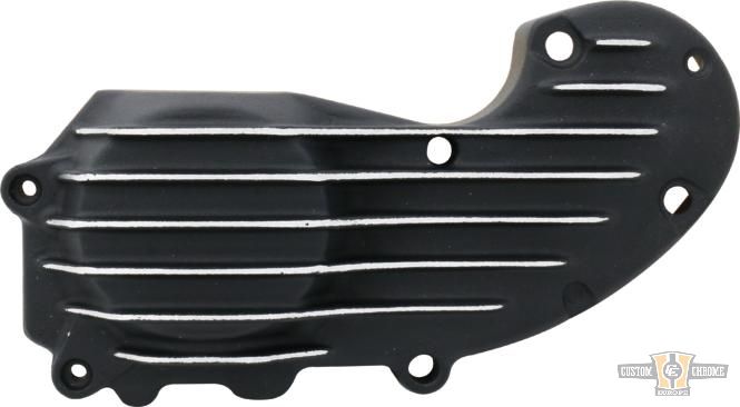 Ribster Iron Cam Cover Black Cut Satin For Harley-Davidson