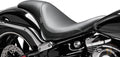 Silhouette Full Lenght Smooth Seat Black Vinyl For Harley-Davidson