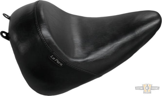 Bare Bones Up Front Smooth Seat Black Vinyl For Harley-Davidson