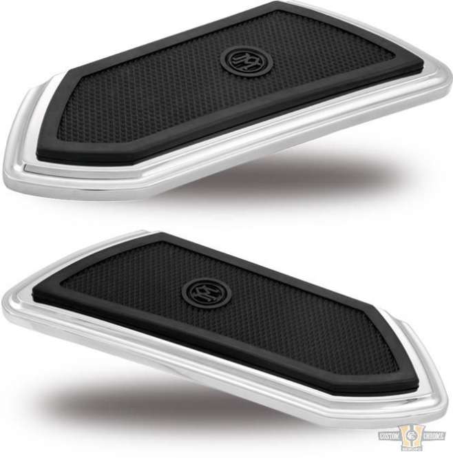 FTZ Passenger Floorboards Chrome For Harley-Davidson