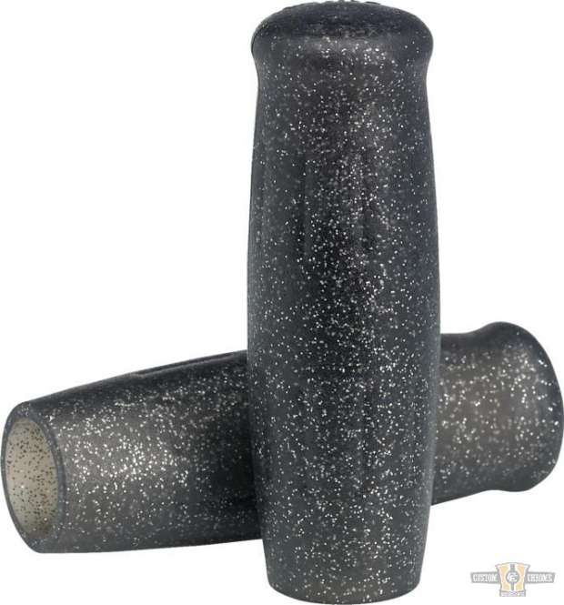 Classic Grips Black Black Metalflake 1" Cable operated Throttle By Wire For Harley-Davidson