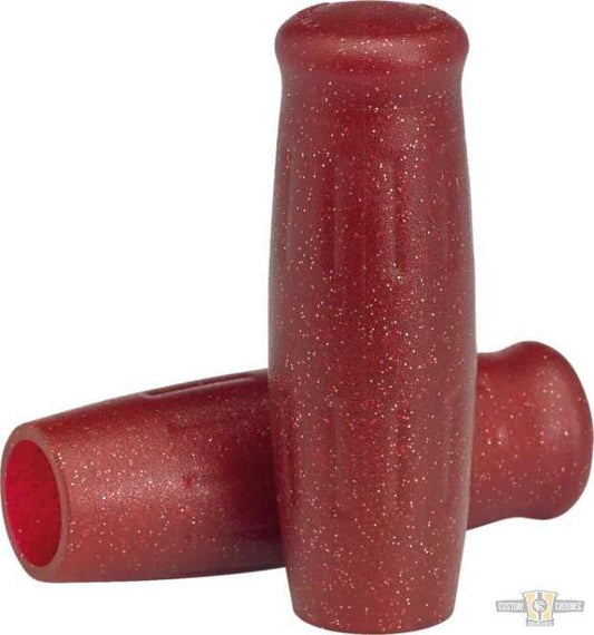 Classic Grips Red Metalflake 1" Cable operated Throttle By Wire For Harley-Davidson