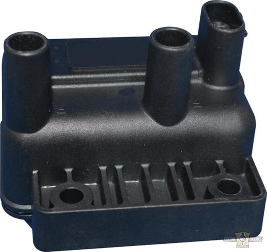 Ignition Coil Black 3 Ohm Dual Fire For Harley-Davidson