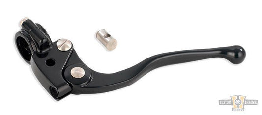 Grimeca Clutch Cable Perch Assembly Black Anodized For Harley-Davidson