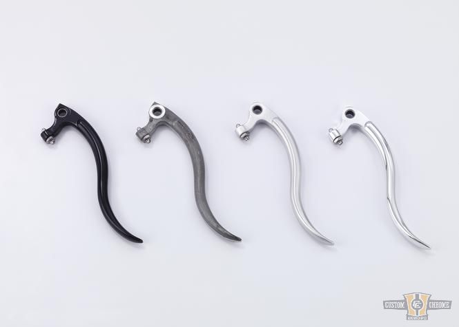 Deluxe Hand Control Replacement Lever Raw For Harley-Davidson