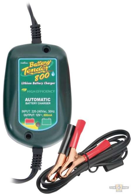 Automatic Battery Charger WP 800 / Lithium - 12V@800mA, Waterproof, EU Plug For Harley-Davidson