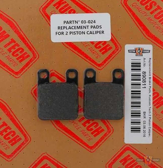 2 Piston Caliper Replacement Brake Pads For Harley-Davidson